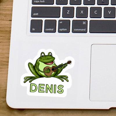 Denis Sticker Guitar Frog Image