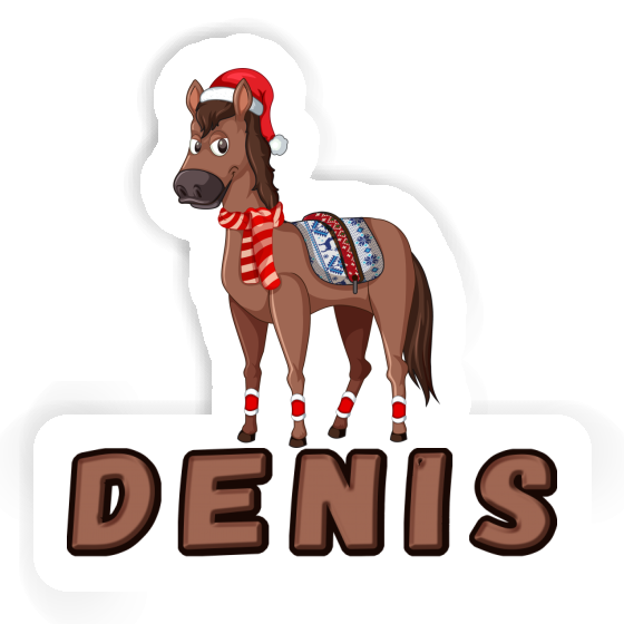 Weihnachtspferd Aufkleber Denis Weihnachtspferd Aufkleber Denis Image