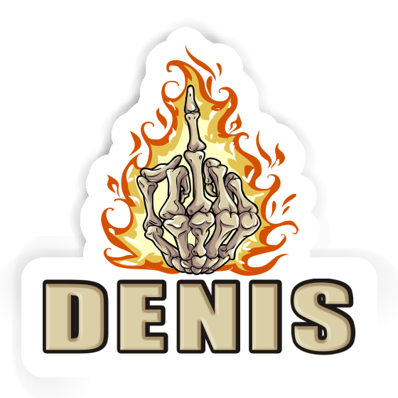 Aufkleber Denis Mittelfinger Notebook Aufkleber Denis Mittelfinger Gift package Image