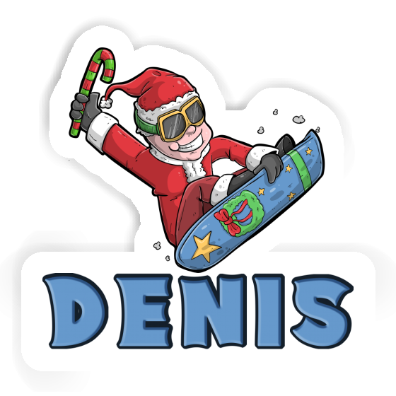 Aufkleber Weihnachts-Snowboarder Denis Laptop Aufkleber Weihnachts-Snowboarder Denis Laptop Image