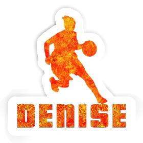 Denise Aufkleber Basketballspielerin Image