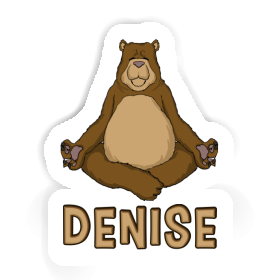 Sticker Denise Yoga Bear Image