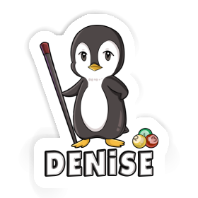 Denise Sticker Billiards Player Image