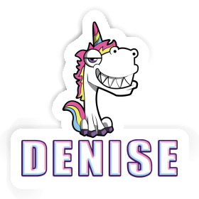 Denise Sticker Grinning Unicorn Image