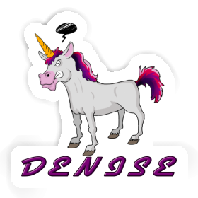 Denise Sticker Angry Unicorn Image