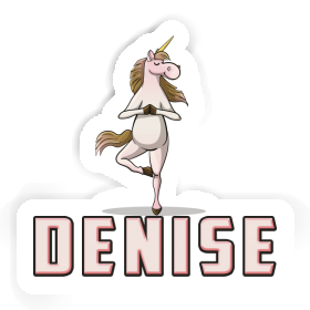 Sticker Denise Yoga Unicorn Image