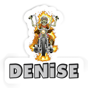 Denise Autocollant Motrard Image