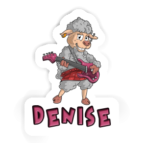 Denise Sticker Guitarist Image