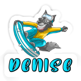 Denise Sticker Snowboarder Image