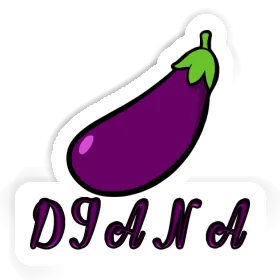 Sticker Diana Aubergine Image