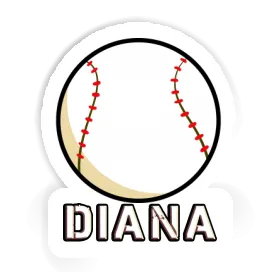 Autocollant Balle de baseball Diana Image