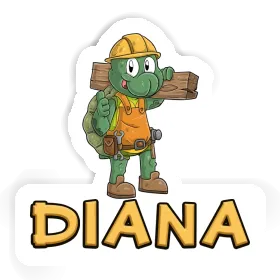 Sticker Bauarbeiter Diana Image