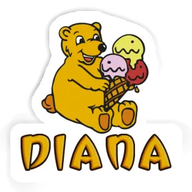 Bär Aufkleber Diana Image