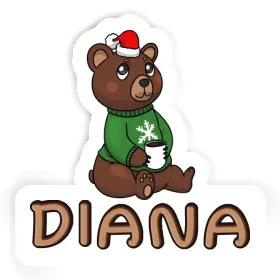 Weihnachtsbär Sticker Diana Image