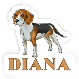 Diana Autocollant Beagle Image