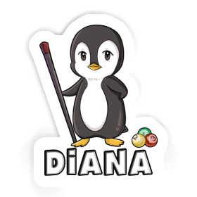 Sticker Diana Billardspieler Image