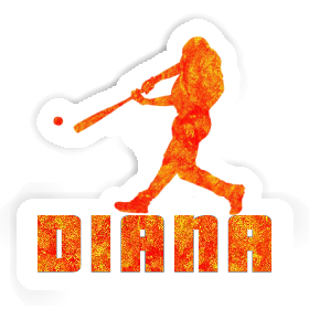 Baseballspieler Sticker Diana Image