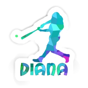 Baseballspieler Sticker Diana Image