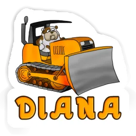 Autocollant Bulldozer Diana Image