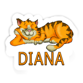 Sticker Chilling Cat Diana Image