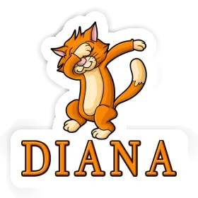 Dabbing Cat Sticker Diana Image