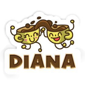 Coffee Sticker Diana Image