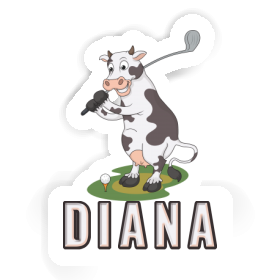 Cow Sticker Diana Image