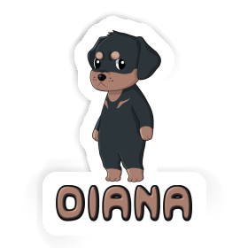 Diana Autocollant Rottweiler Image