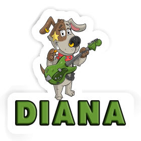 Guitarist Sticker Diana Image