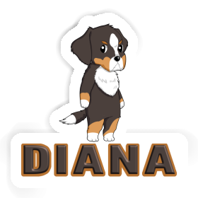 Sticker Bernese Mountain Dog Diana Image