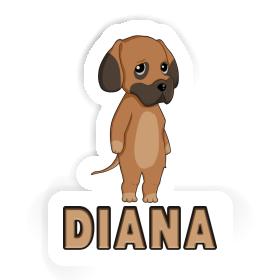 Autocollant Diana Dogue allemand Image