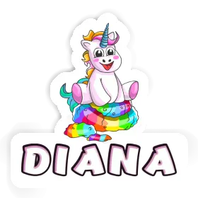 Diana Autocollant Bébé licorne Image