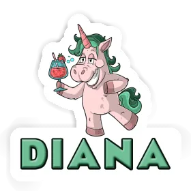 Autocollant Diana Licorne festive Image