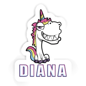 Diana Sticker Grinning Unicorn Image