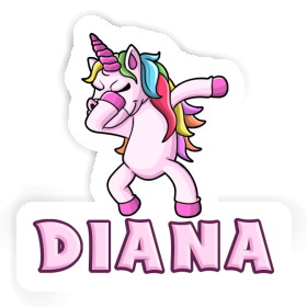 Sticker Dabbing Unicorn Diana Image