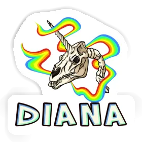 Totenkopf Sticker Diana Image