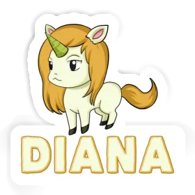 Einhorn Sticker Diana Image