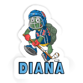 Ice-Hockey Player Sticker Diana Image