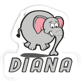 Sticker Diana Elephant Image