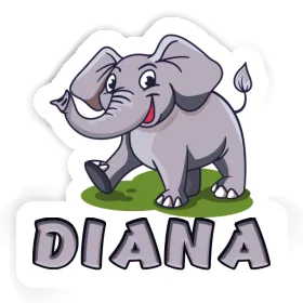 Sticker Diana Elephant Image