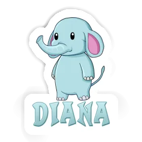 Elephant Sticker Diana Image