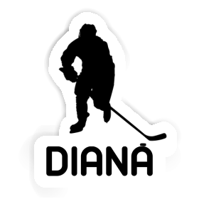 Autocollant Joueur de hockey Diana Image