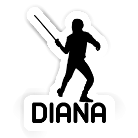 Diana Sticker Fencer Image