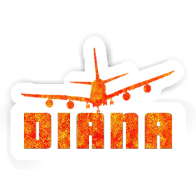 Airplane Sticker Diana Image