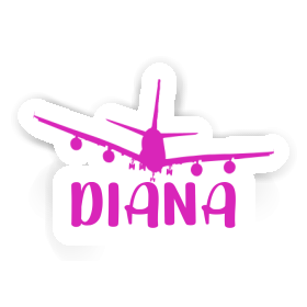 Sticker Airplane Diana Image