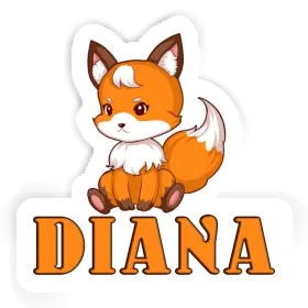 Diana Sticker Sitting Fox Image