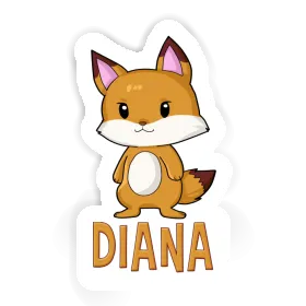 Diana Autocollant Renard Image