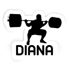 Diana Sticker Weightlifter Image