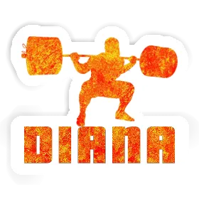 Weightlifter Sticker Diana Image