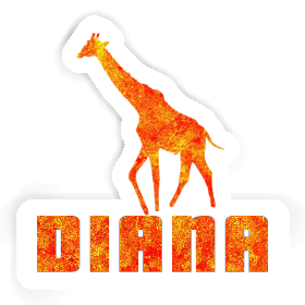 Sticker Giraffe Diana Image